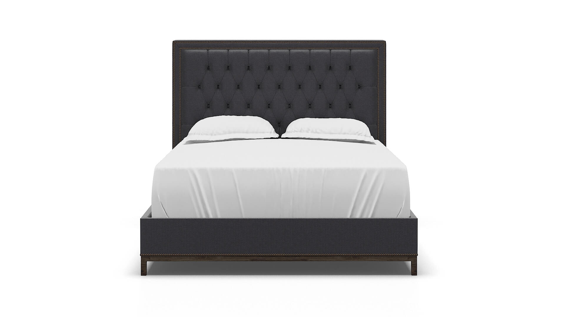 Heidi Parker Charcoal Bed espresso legs 1