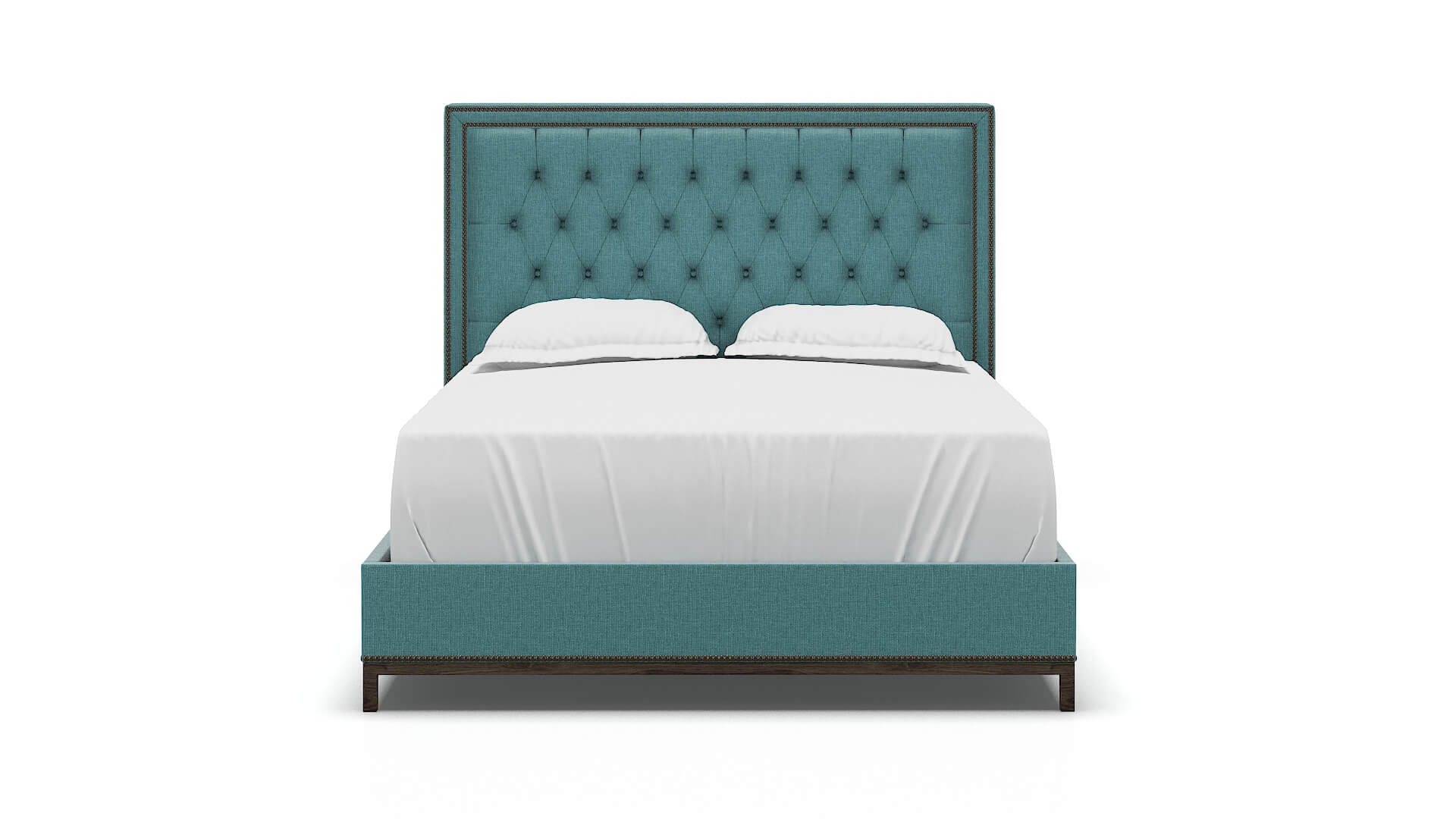 Heidi Parker Turquoise Bed espresso legs 1