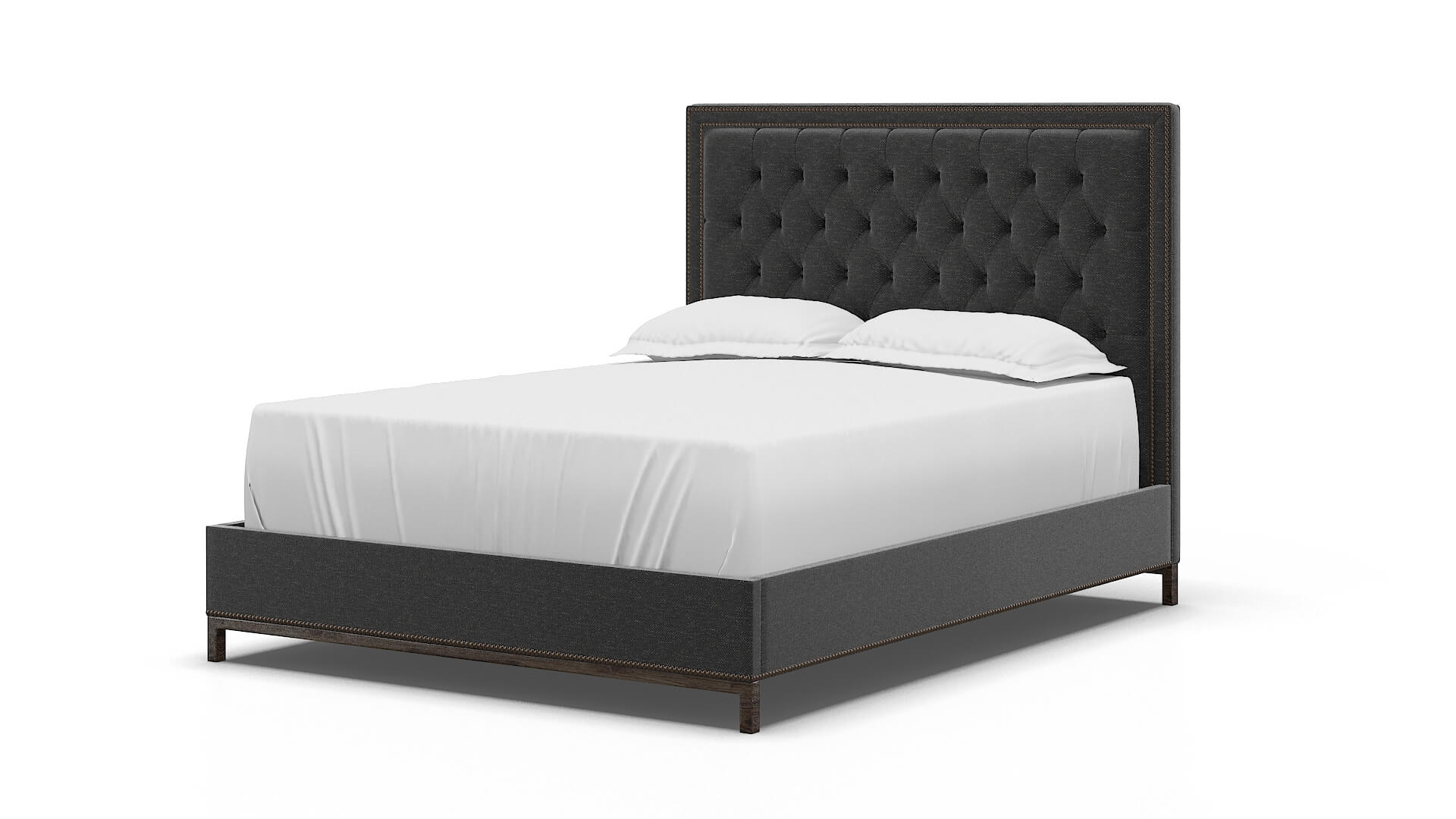 Heidi Phoenix Charcoal Bed espresso legs 5