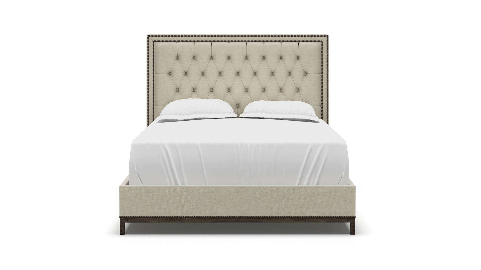 Heidi Phoenix Ivory Bed espresso legs 1