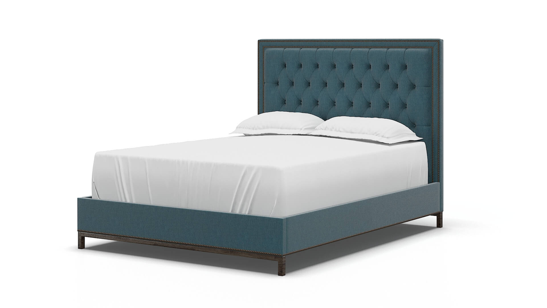 Heidi Portland Prussian Bed espresso legs 5