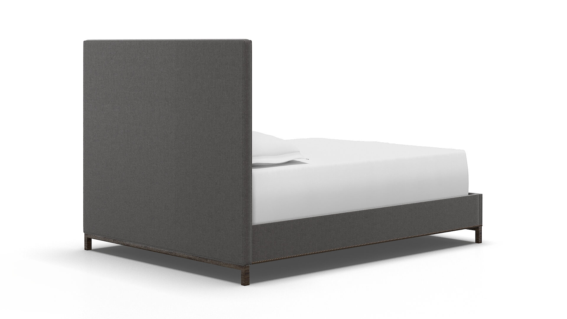 Heidi Sasha Grey Bed espresso legs 4