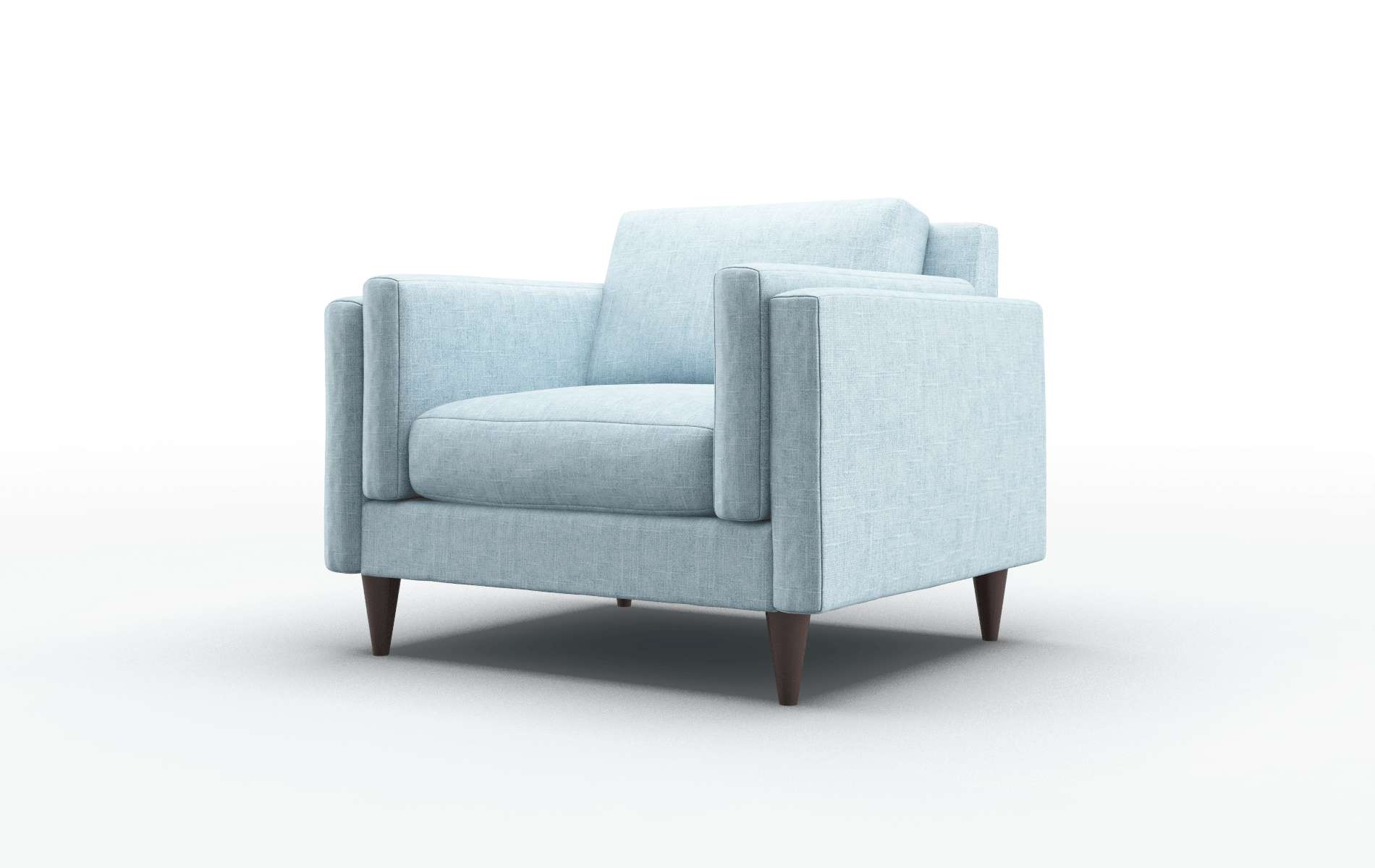 Helsinki Atlas Turquoise Chair espresso legs 4