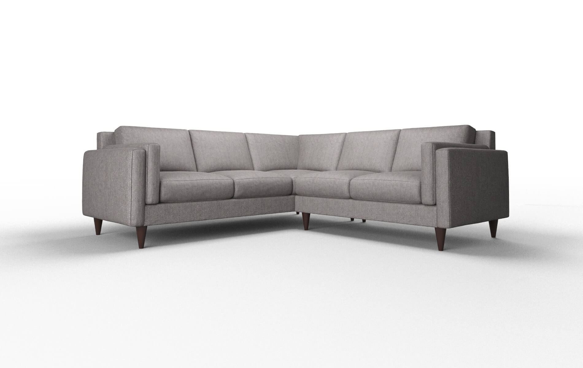 Helsinki Atlas_plz Silver Sectional espresso legs 1