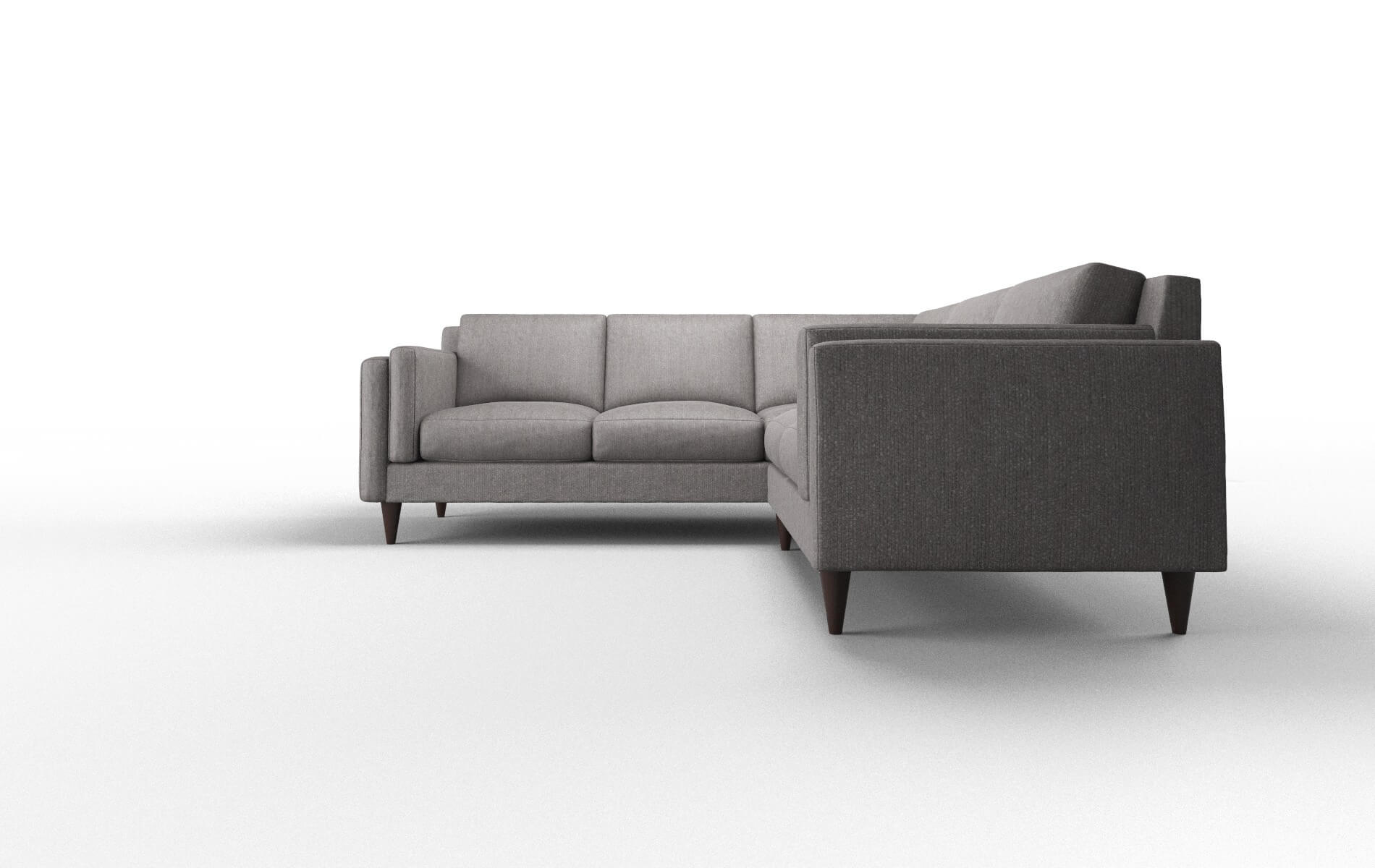 Helsinki Atlas_plz Silver Sectional espresso legs 5