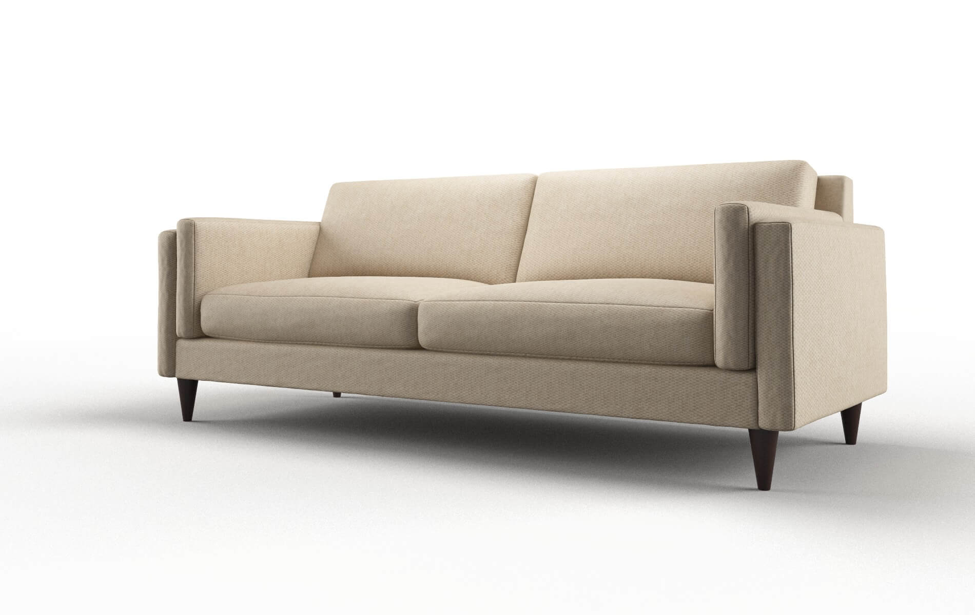 Helsinki Avenger Burlap Sofa espresso legs 4