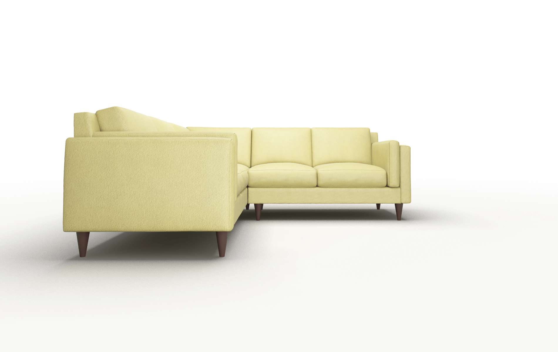 Helsinki Bella Apple Sectional espresso legs 2
