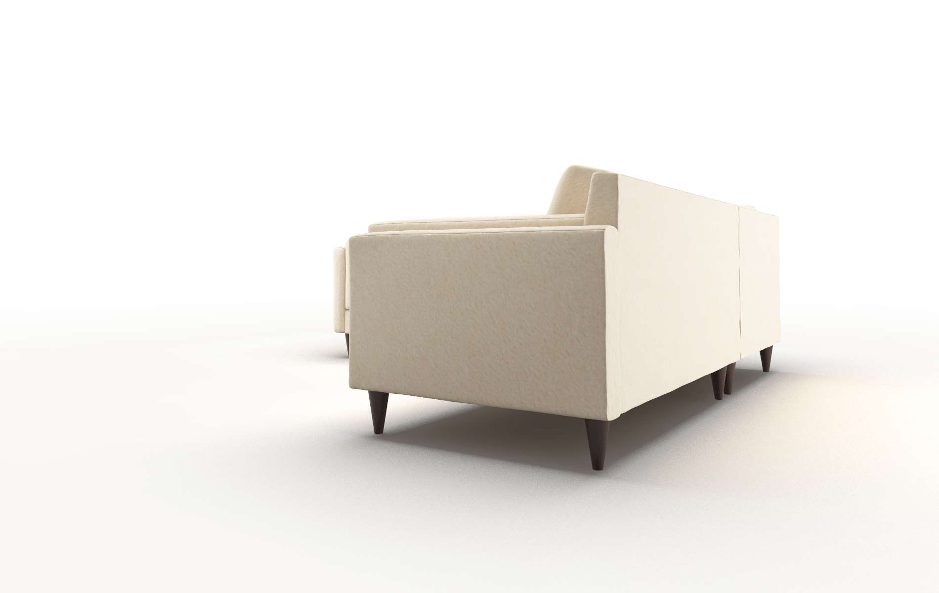 Helsinki Bella Buckwheat Sectional espresso legs 4