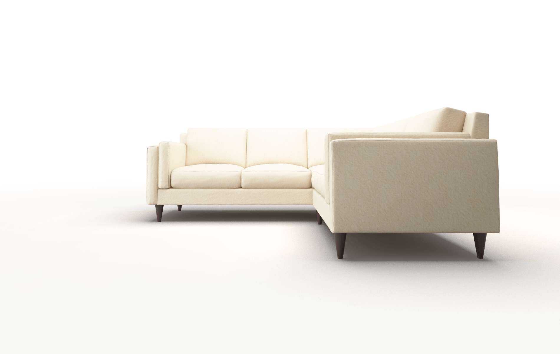 Helsinki Bella Buckwheat Sectional espresso legs 5