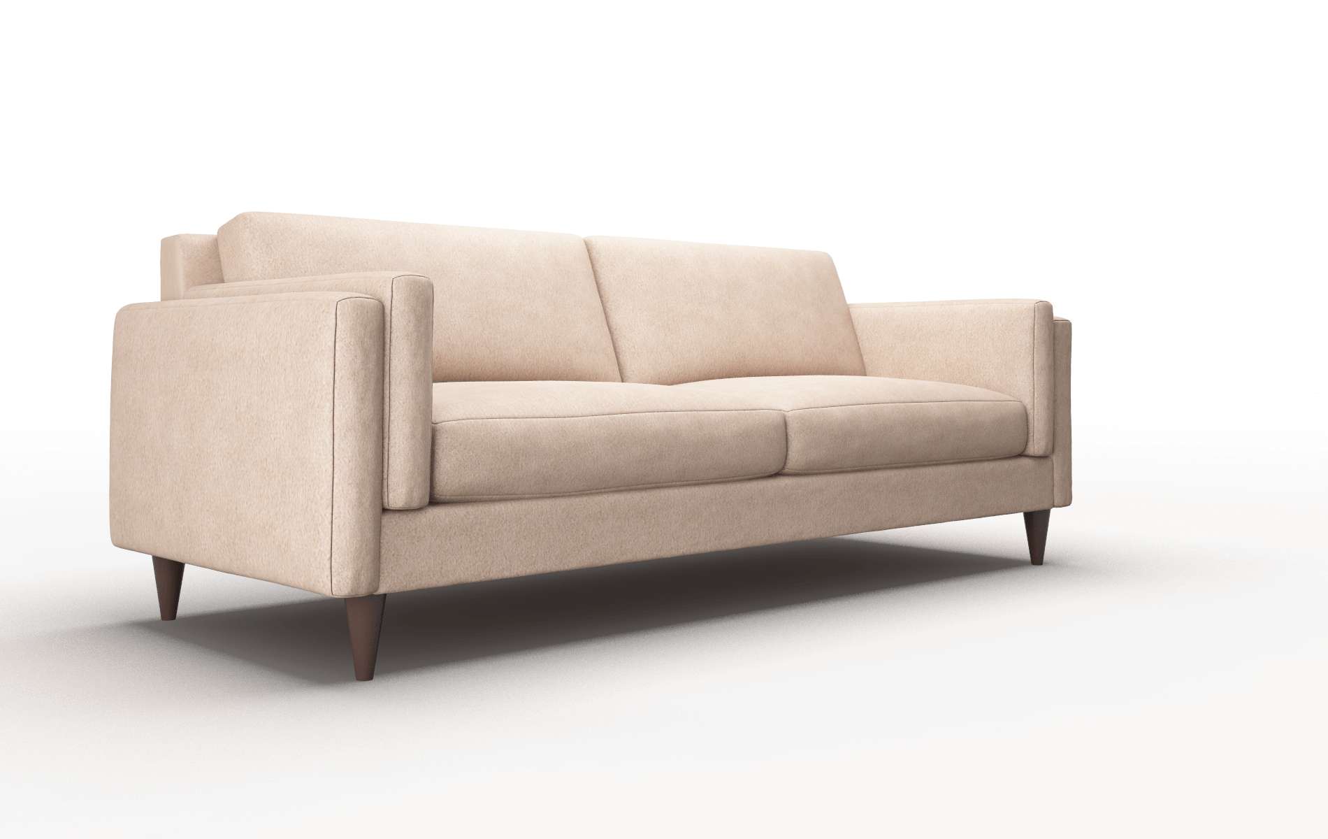 Helsinki Bella Cocoa Sofa espresso legs 2