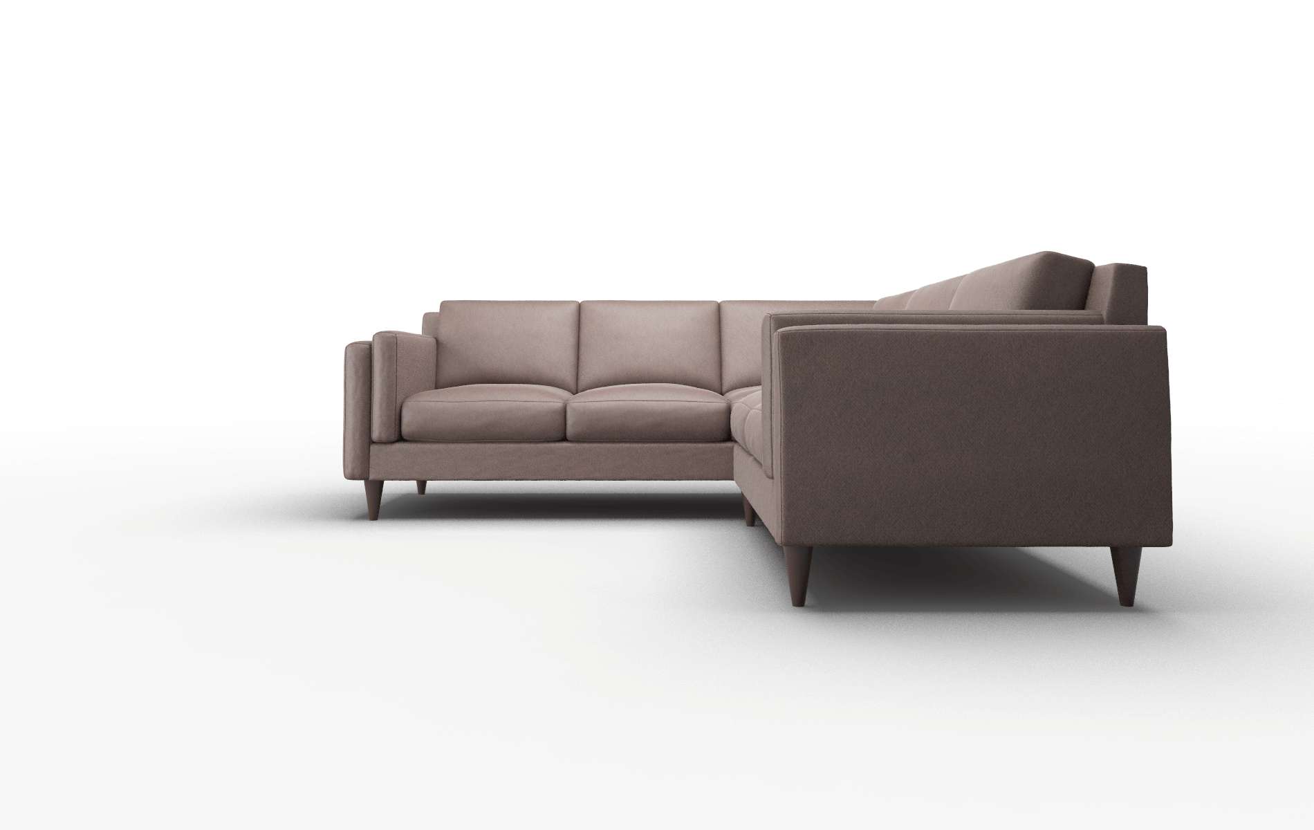Helsinki Bella Espresso Sectional espresso legs 5