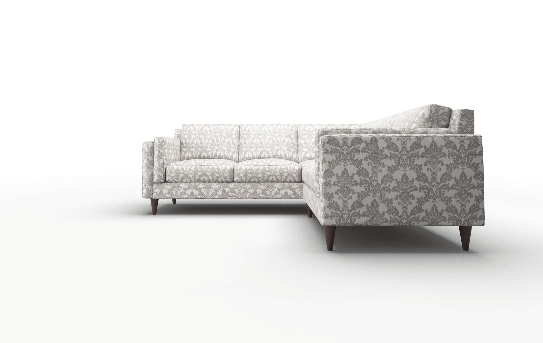 Helsinki Bergamo Dove Sectional espresso legs 5