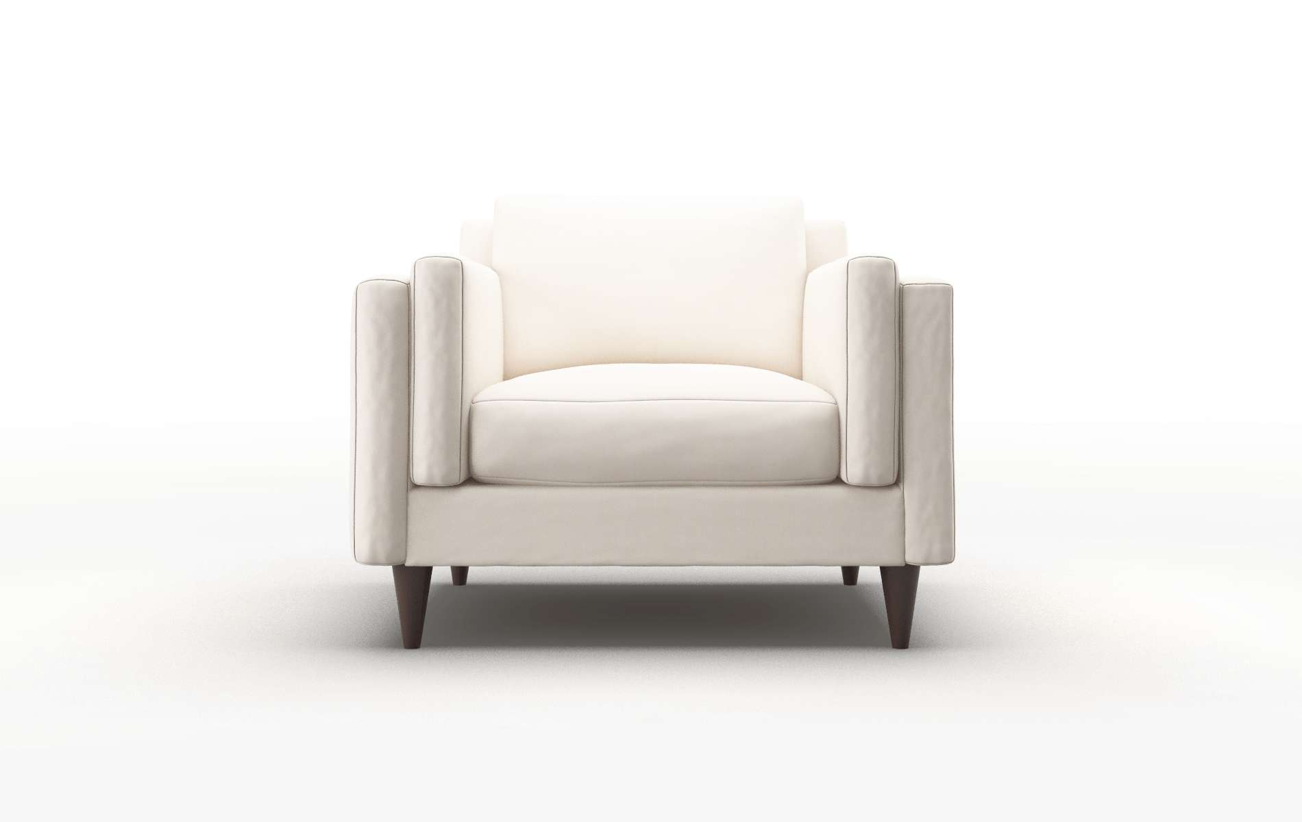 Helsinki Blanche Milky Chair espresso legs 1