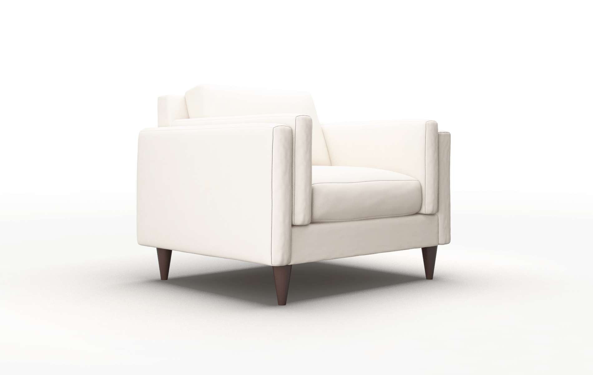 Helsinki Blanche Milky Chair espresso legs 2
