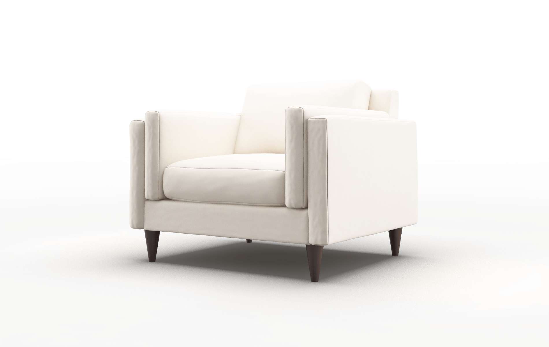 Helsinki Blanche Milky Chair espresso legs 4