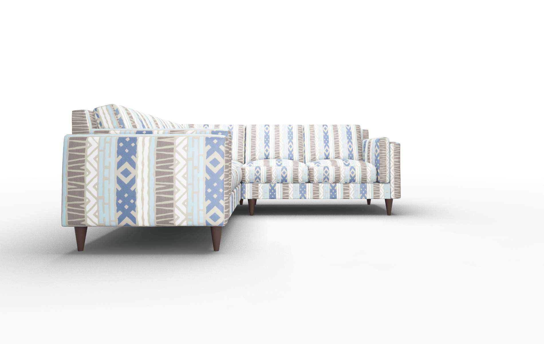 Helsinki Bodhi Indigo Sectional espresso legs 2