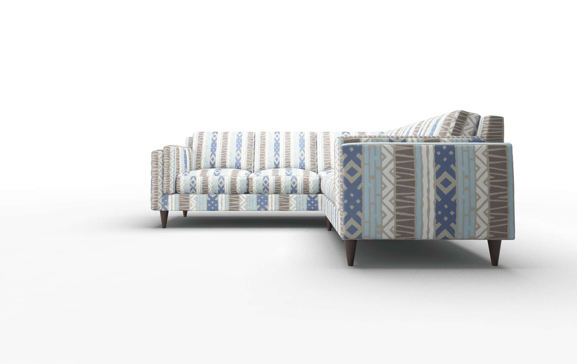 Helsinki Bodhi Indigo Sectional espresso legs 5