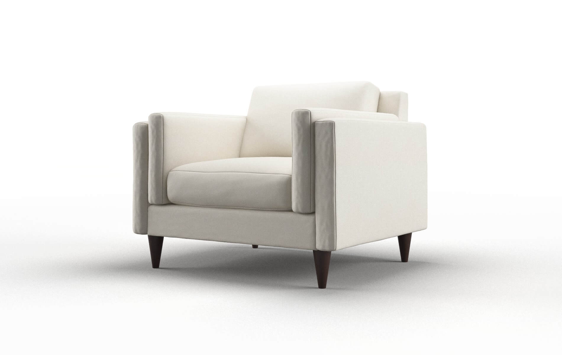 Helsinki Bungalow Ivory Chair espresso legs 4