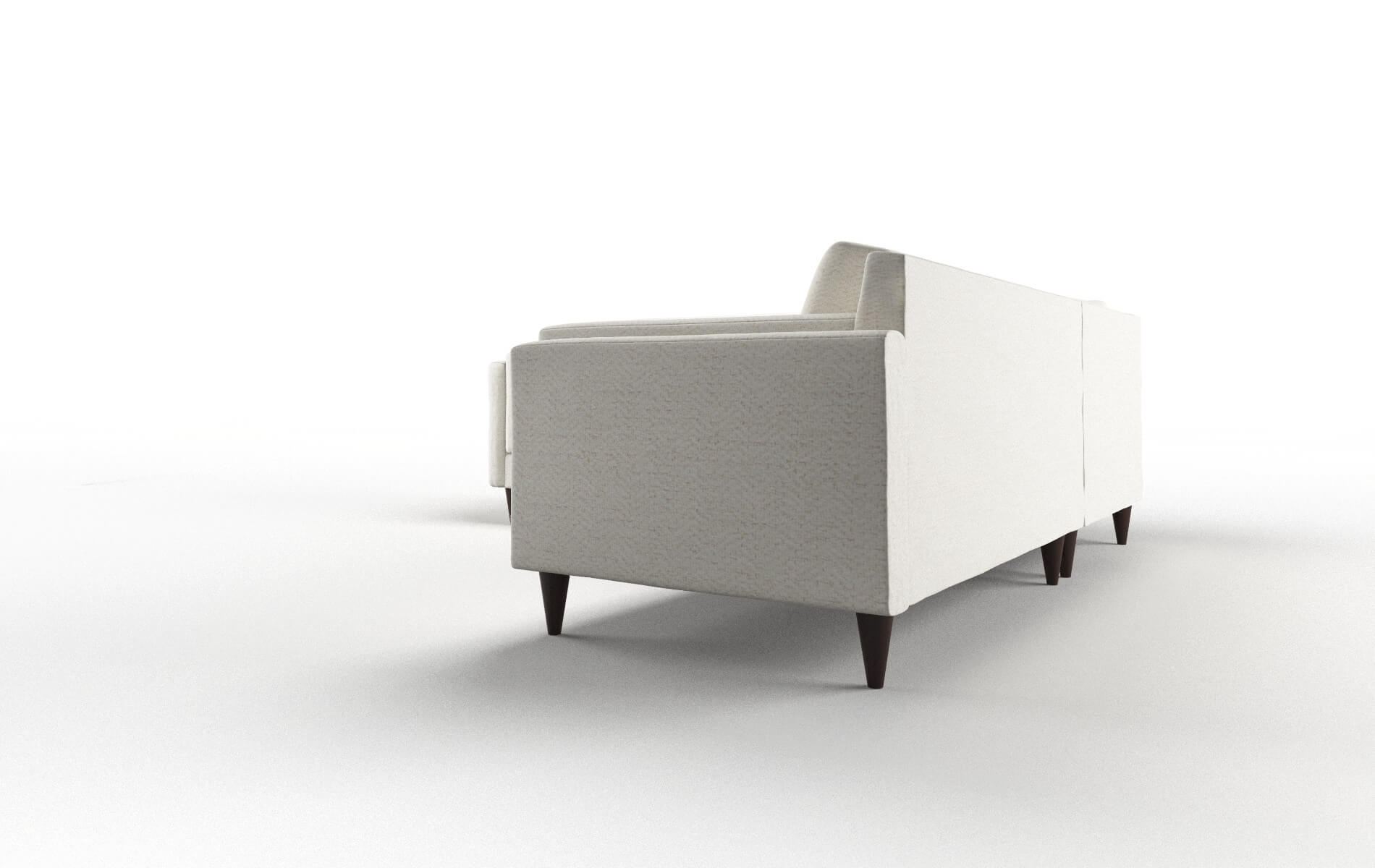 Helsinki Catalina Ivory Sectional espresso legs 4