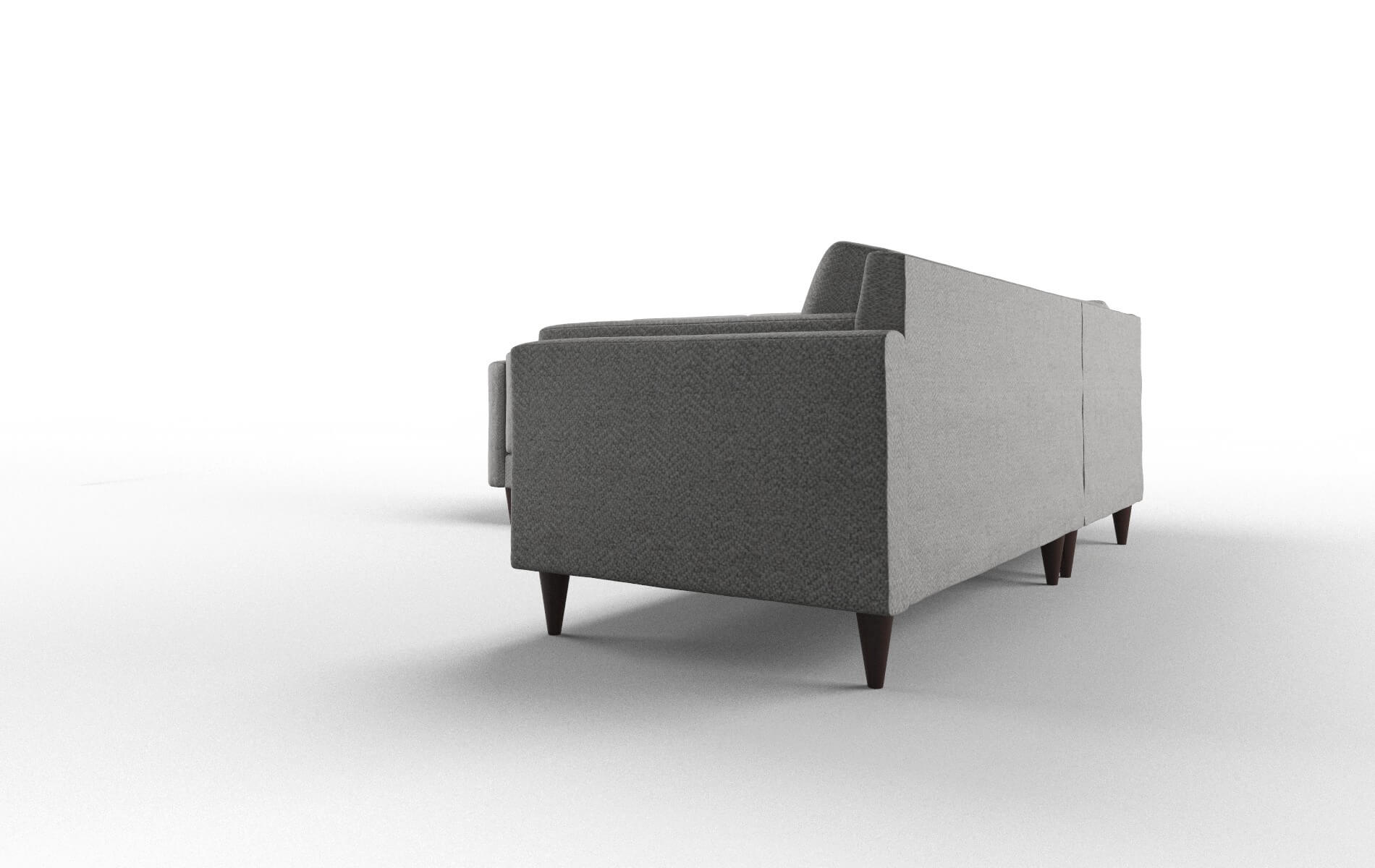 Helsinki Catalina Steel Sectional espresso legs 4