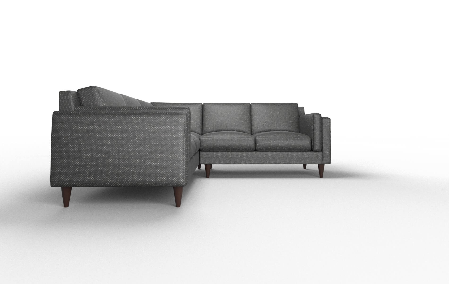 Helsinki Chance Denim Sectional espresso legs 2