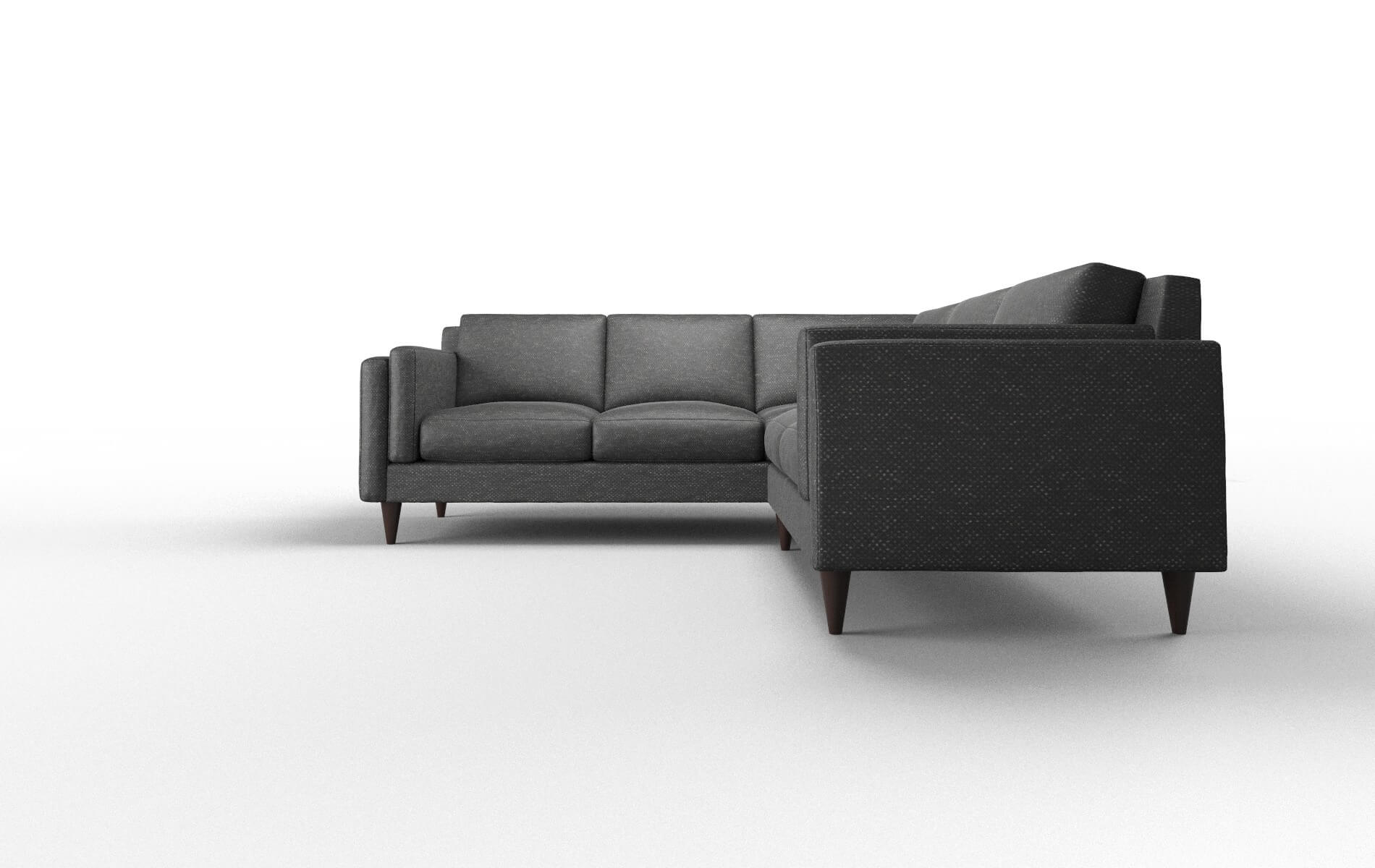 Helsinki Chance Denim Sectional espresso legs 5