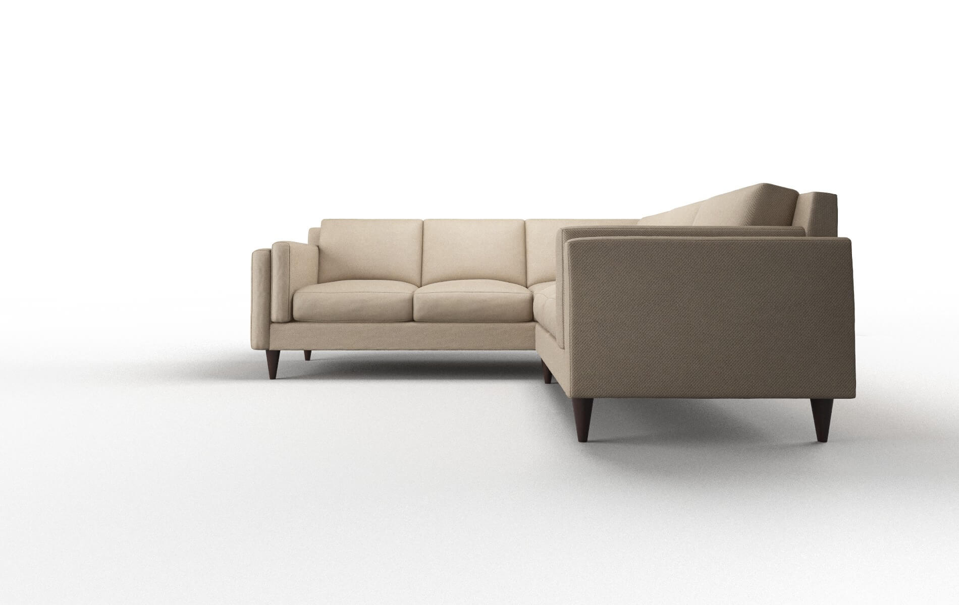 Helsinki Chance Platinum Sectional espresso legs 5