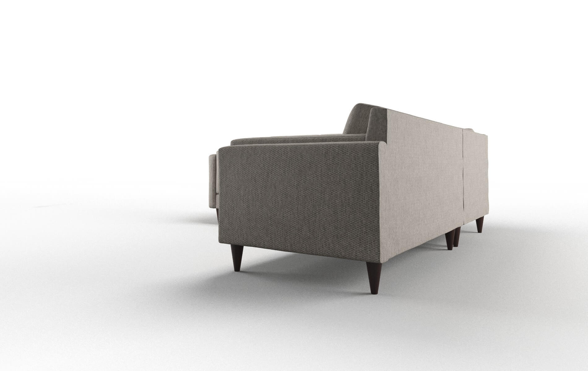 Helsinki Cosmo Taupe Sectional espresso legs 4