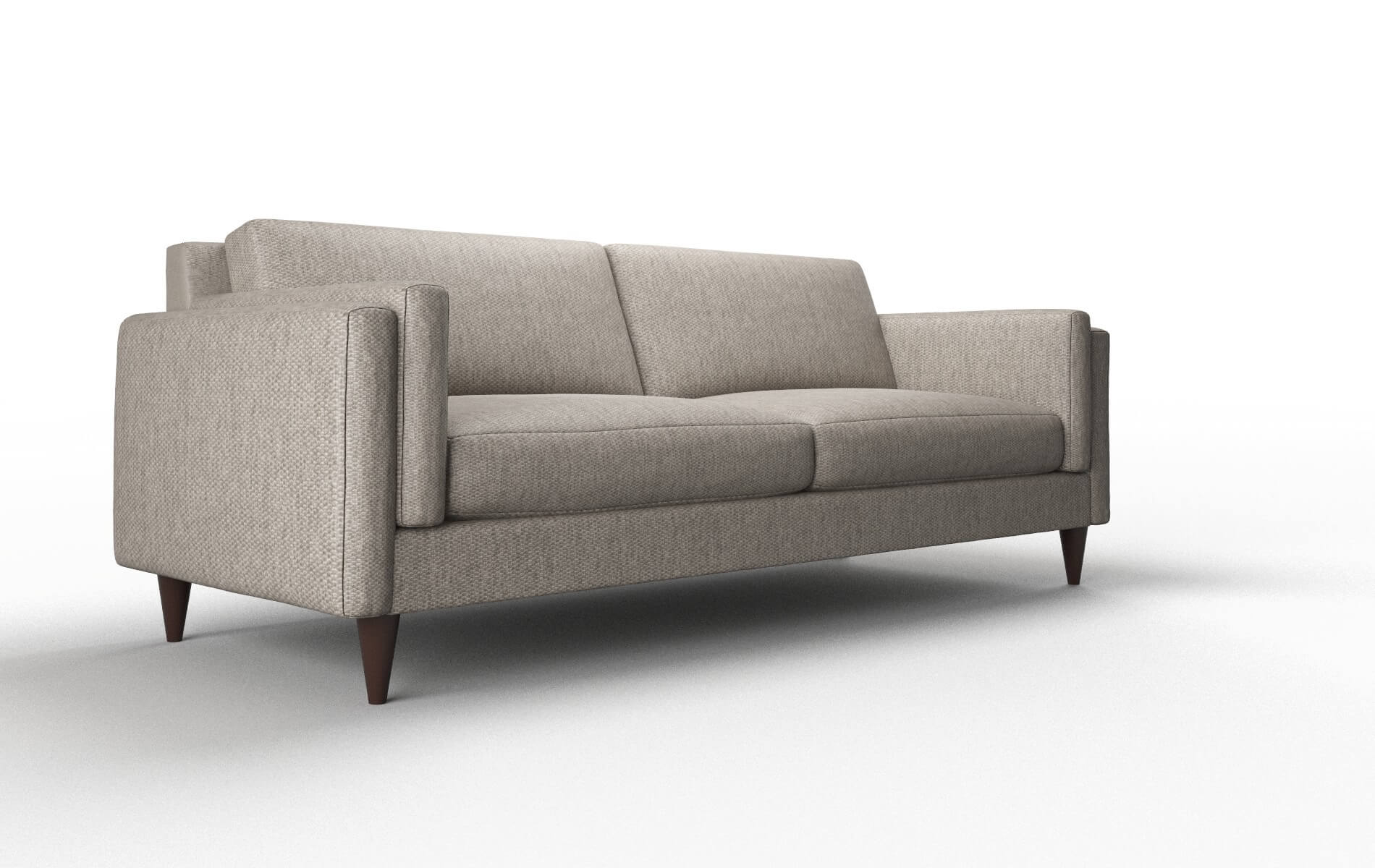Helsinki Cosmo Taupe Sofa espresso legs 2