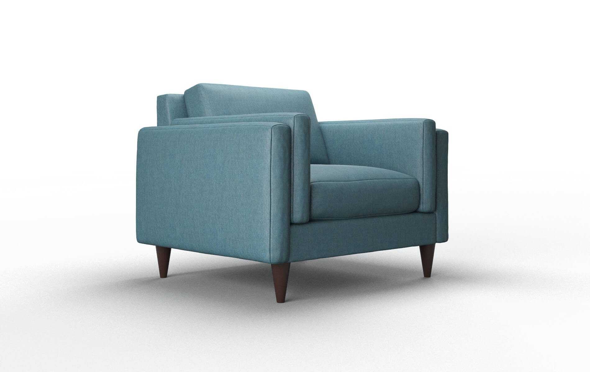 Helsinki Cosmo Teal Chair espresso legs 2