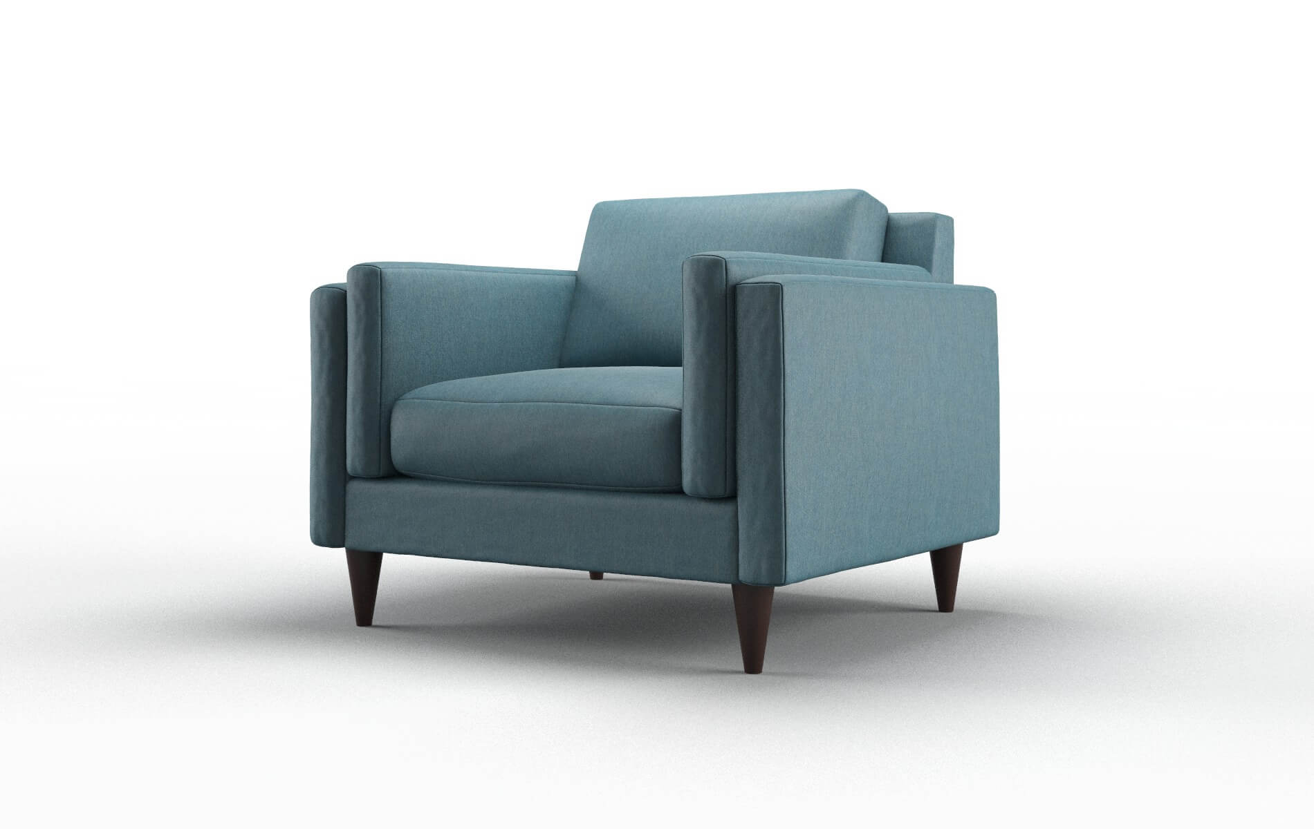 Helsinki Cosmo Teal Chair espresso legs 4