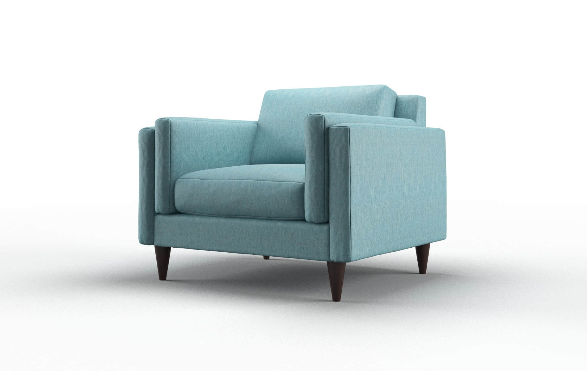 Helsinki Cosmo Turquoise Chair espresso legs 4
