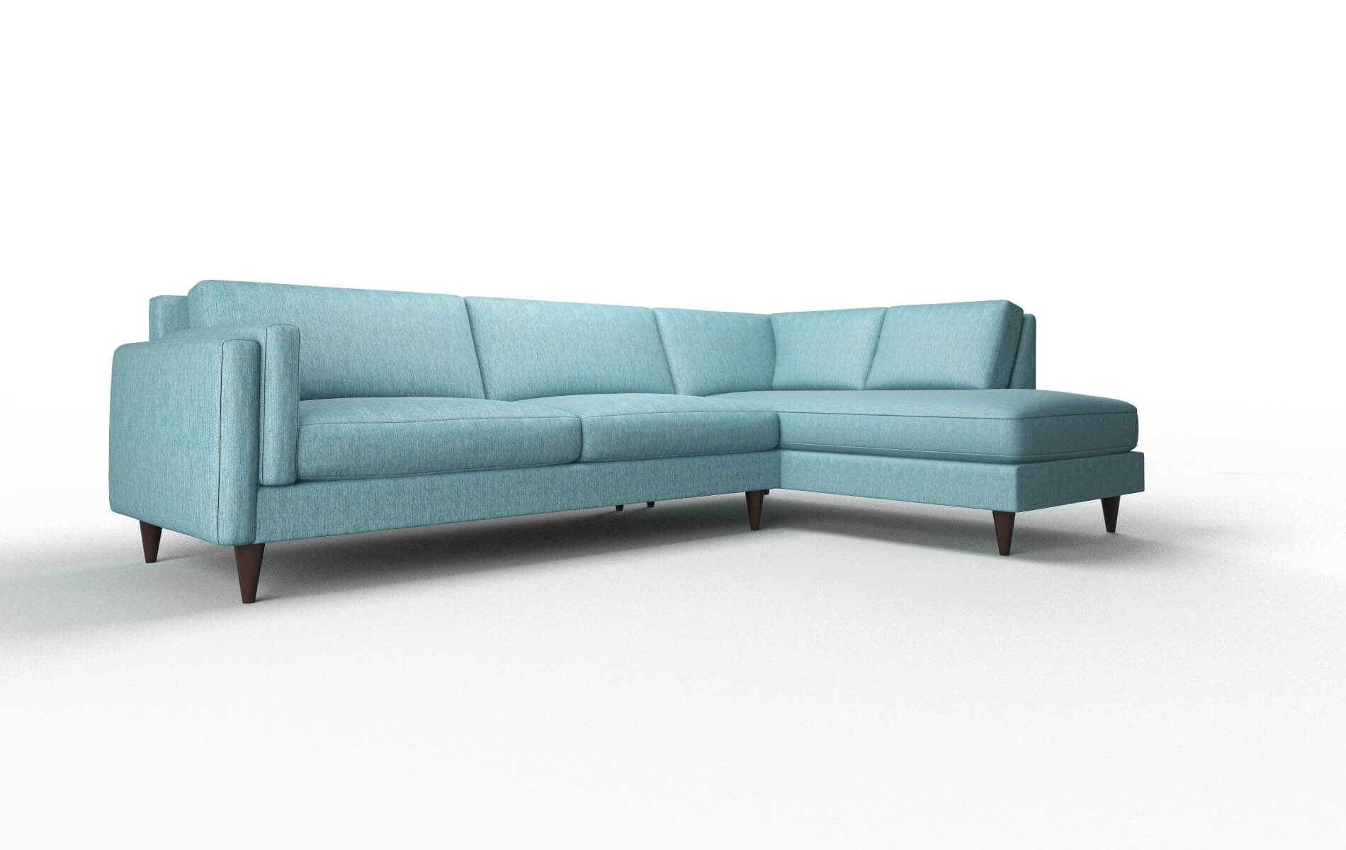 Helsinki Cosmo Turquoise Panel espresso legs 2