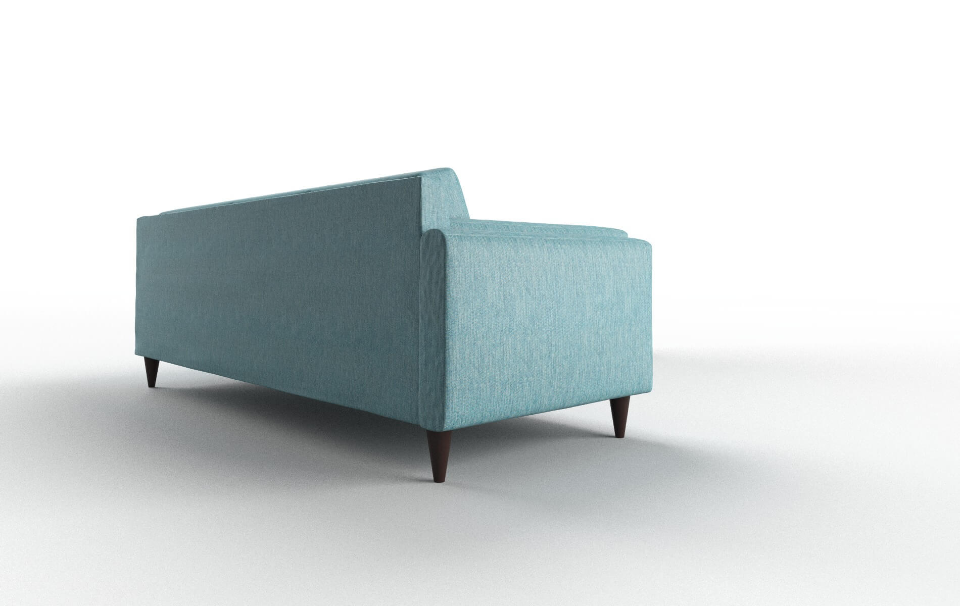 Helsinki Cosmo Turquoise Sectional espresso legs 3