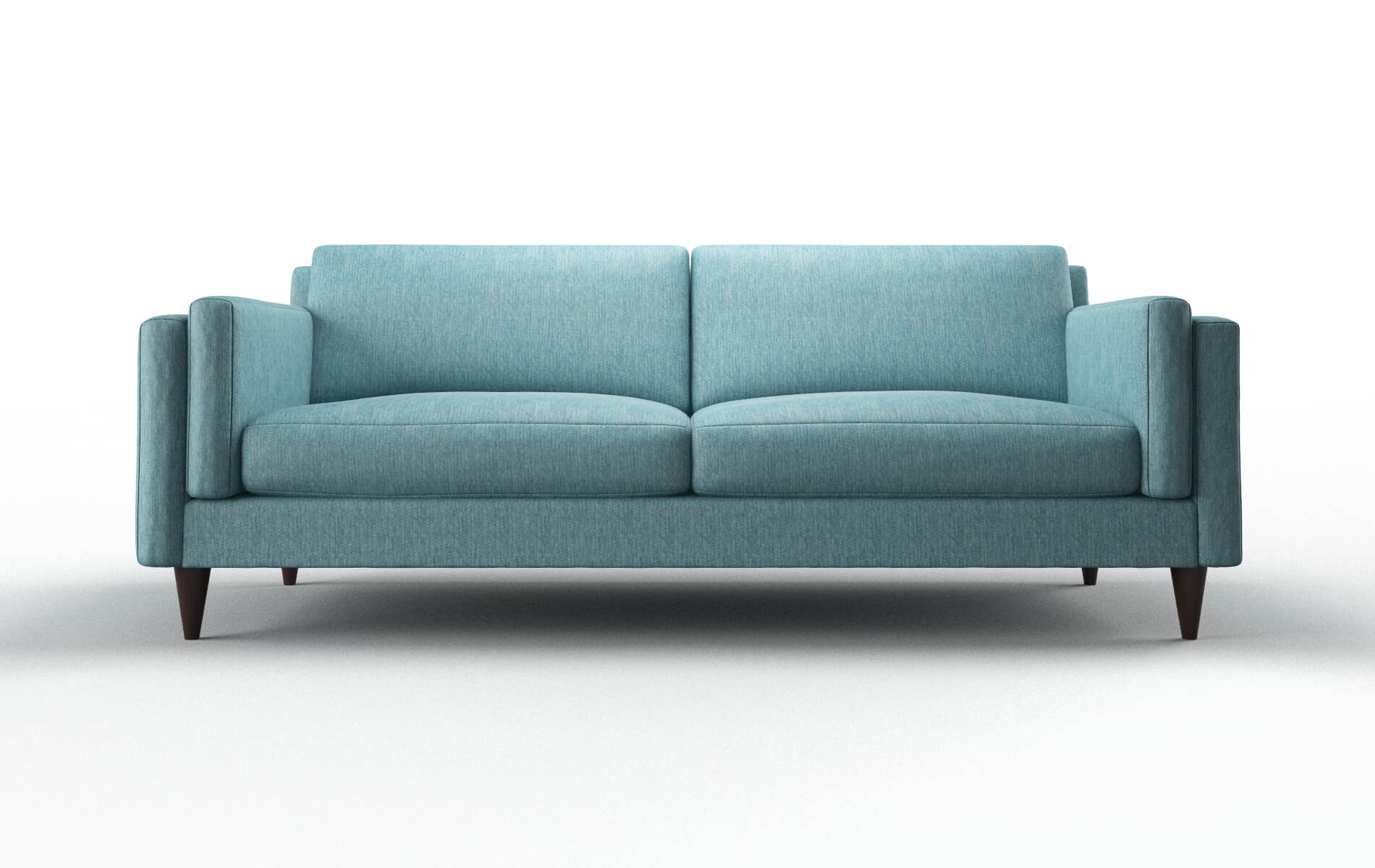 Helsinki Cosmo Turquoise Sofa espresso legs 1