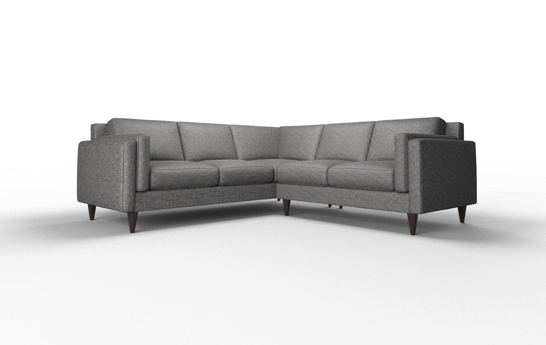 Helsinki Curious Eclipse Sectional espresso legs