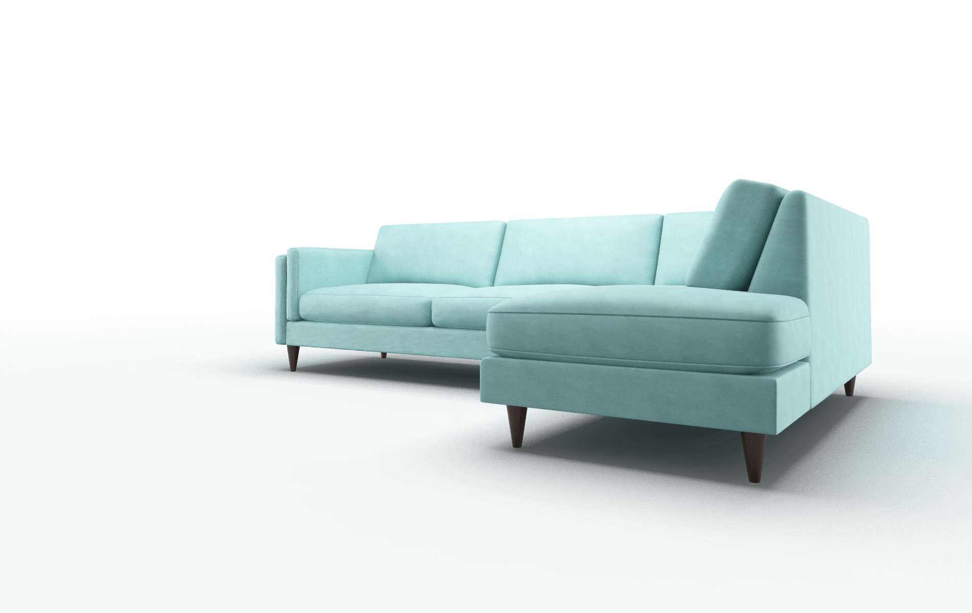 Helsinki Curious Turquoise Panel espresso legs 4