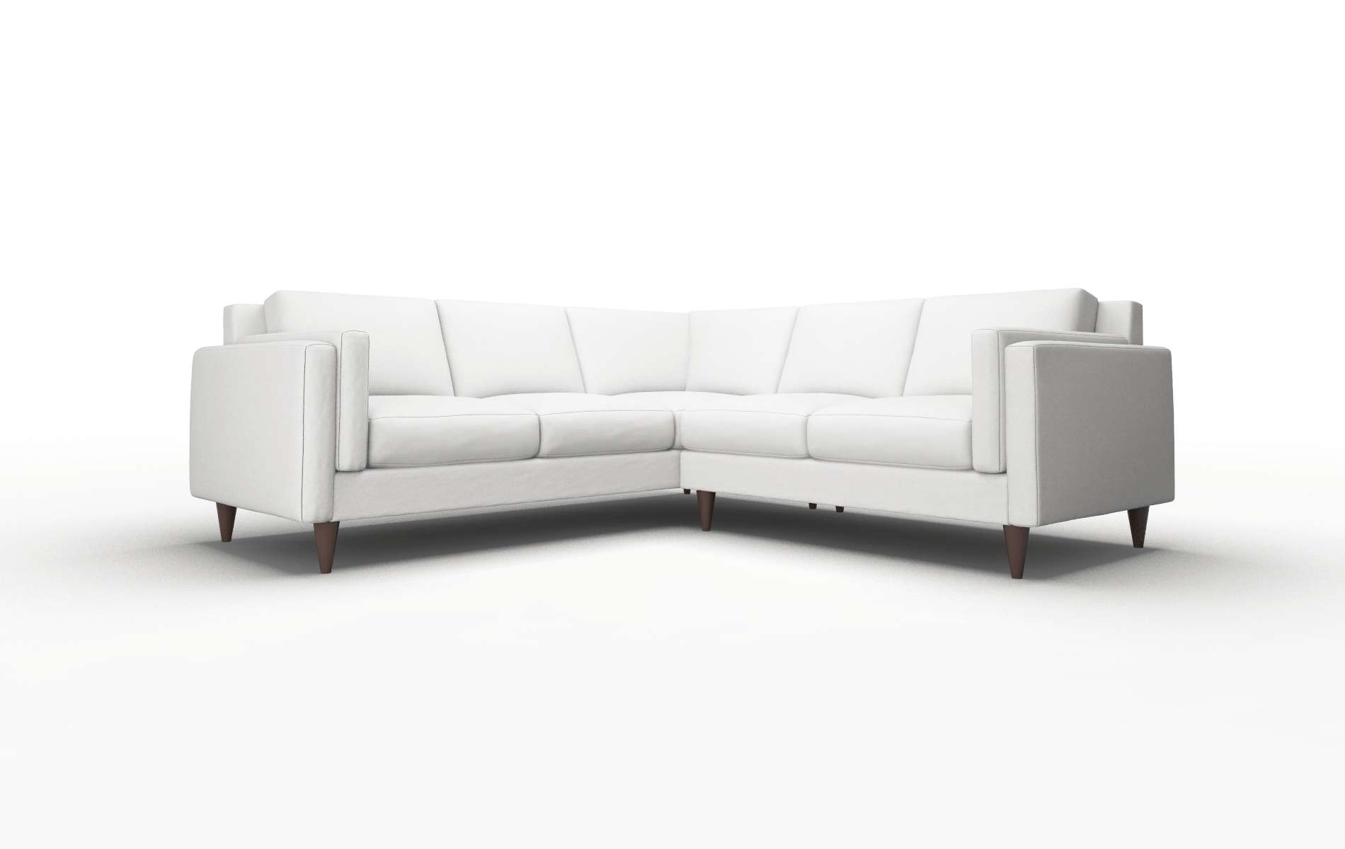 Helsinki Dawson Platinum Sectional espresso legs 1