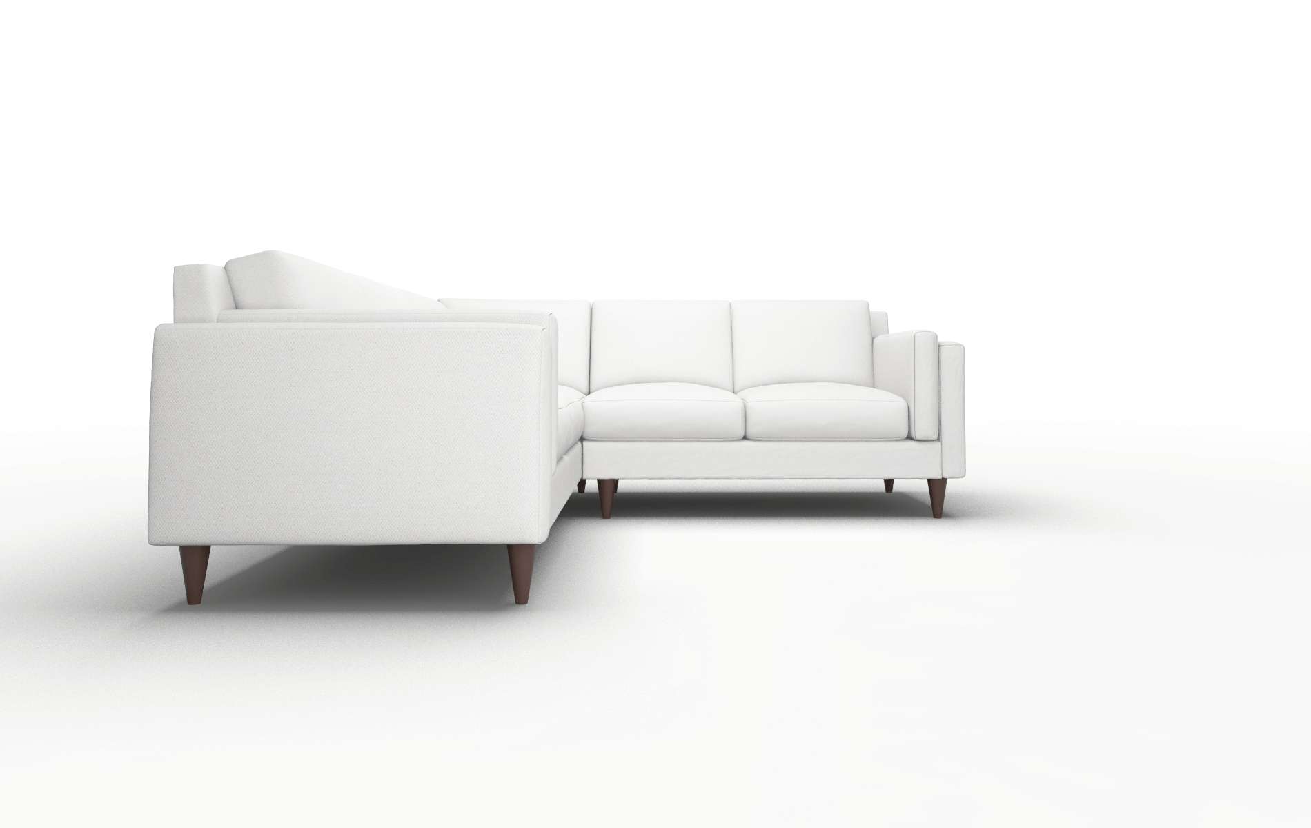 Helsinki Dawson Platinum Sectional espresso legs 2