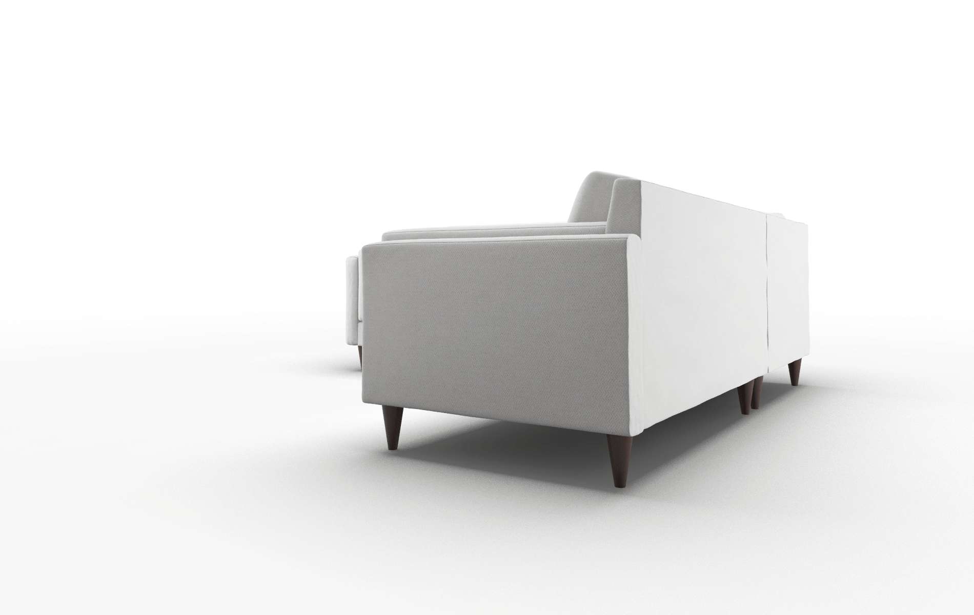 Helsinki Dawson Platinum Sectional espresso legs 4