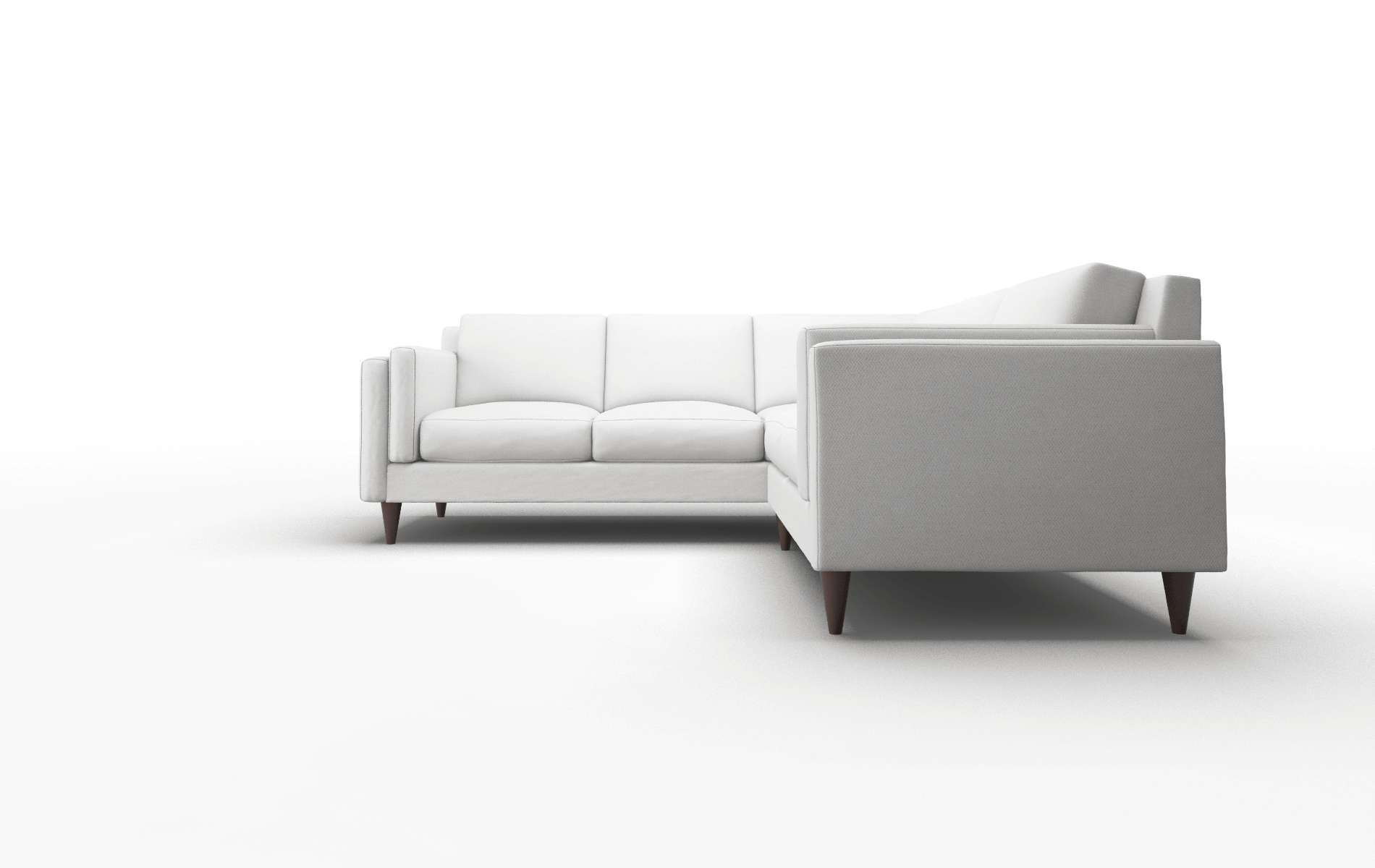 Helsinki Dawson Platinum Sectional espresso legs 5