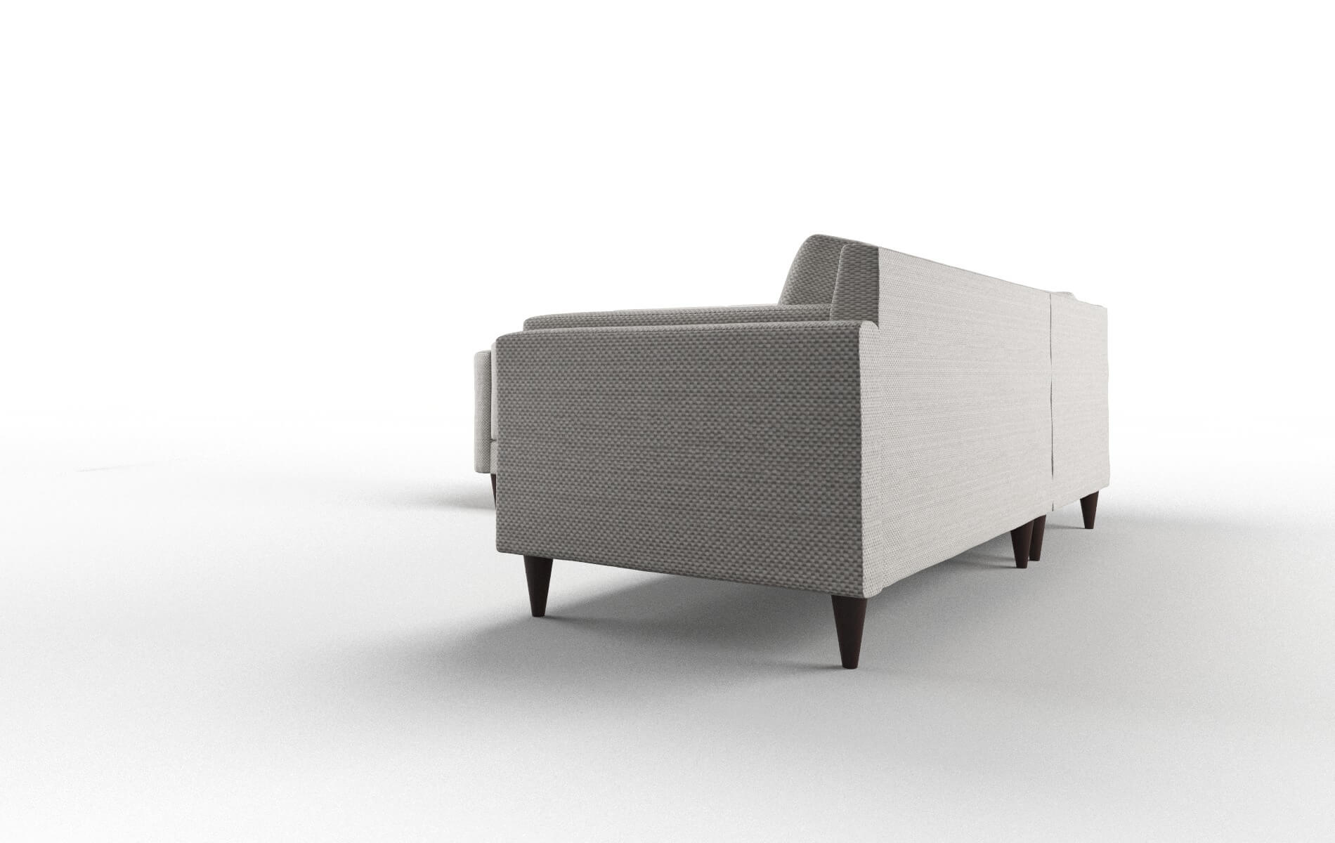 Helsinki Derby Grey Sectional espresso legs 4