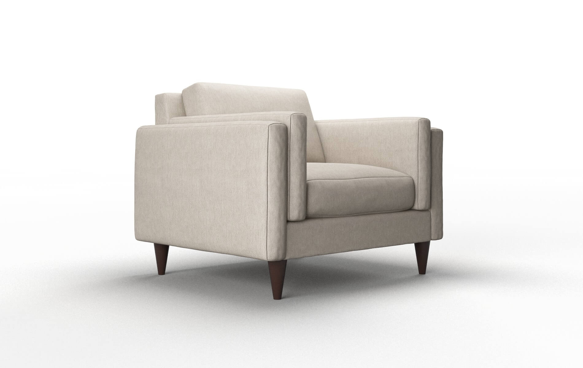 Helsinki Derby Linen Chair espresso legs 2