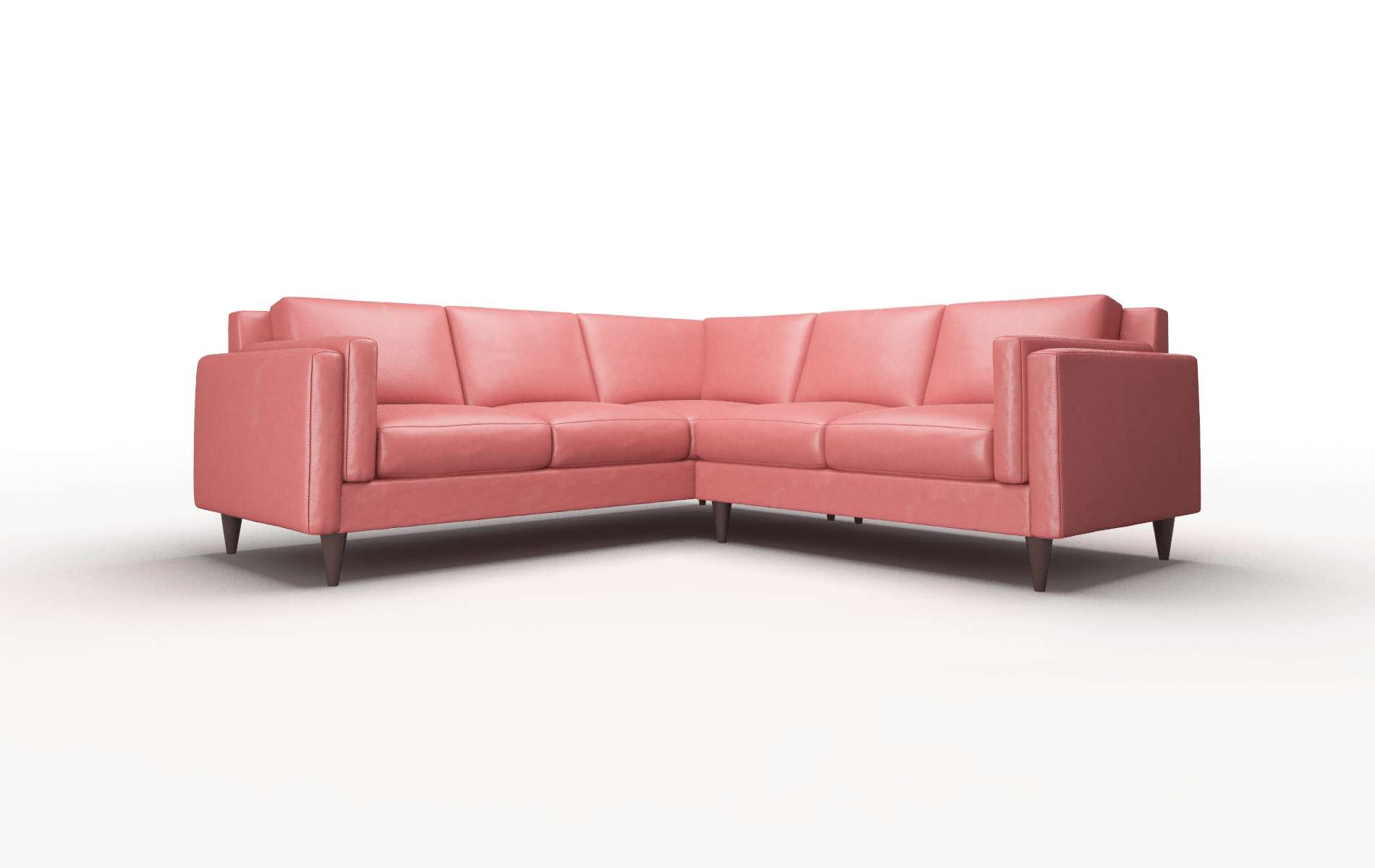 Helsinki Dillion Cordovan Sectional espresso legs 1