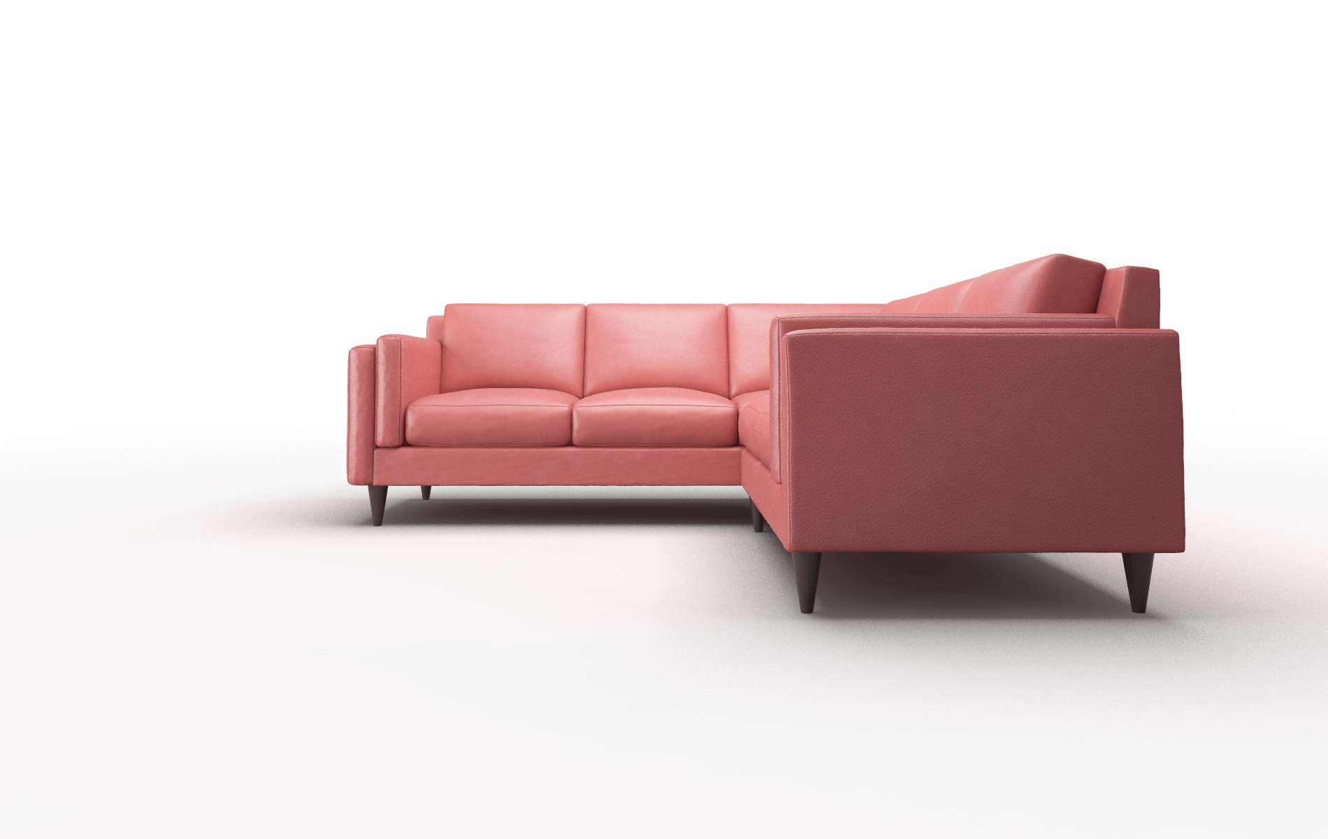 Helsinki Dillion Cordovan Sectional espresso legs 5