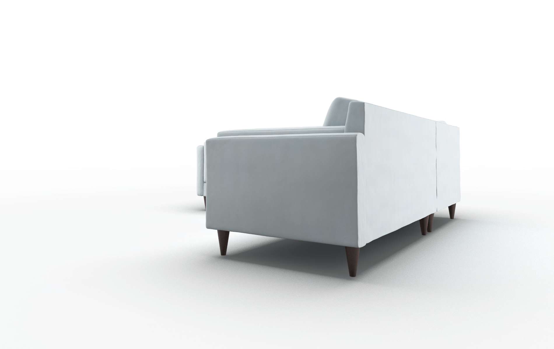 Helsinki Hathaway Aqua Sectional espresso legs 4