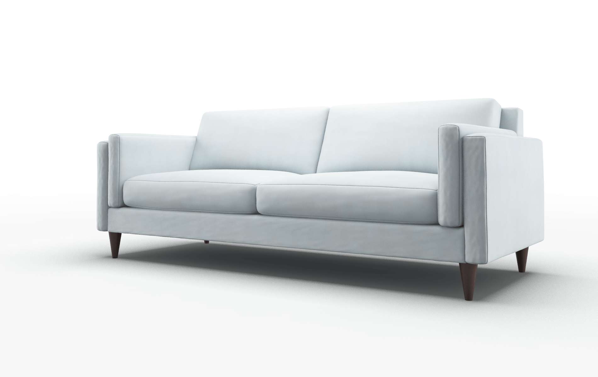 Helsinki Hathaway Aqua Sofa espresso legs 4