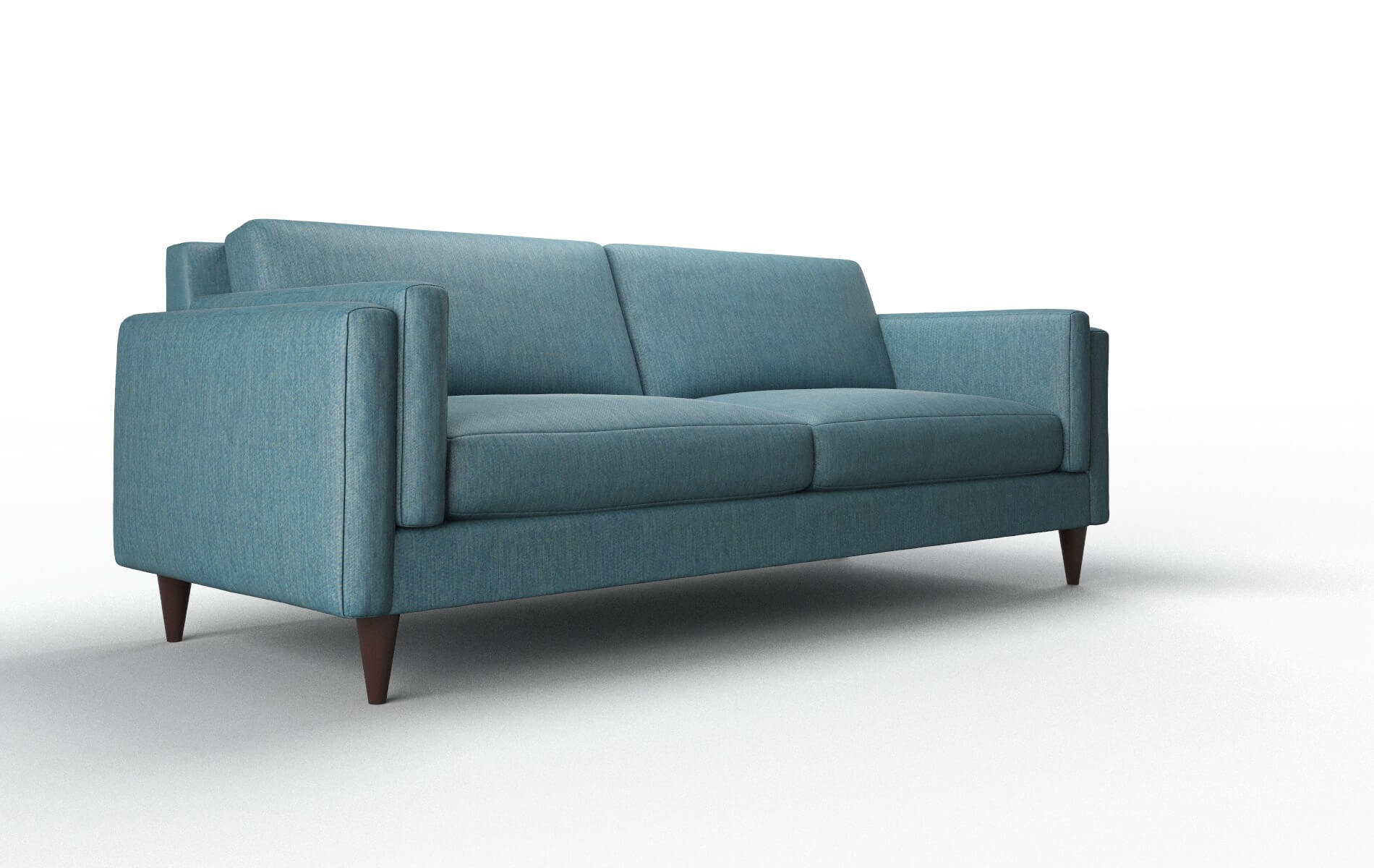 Helsinki Hepburn Teal Sofa espresso legs 2