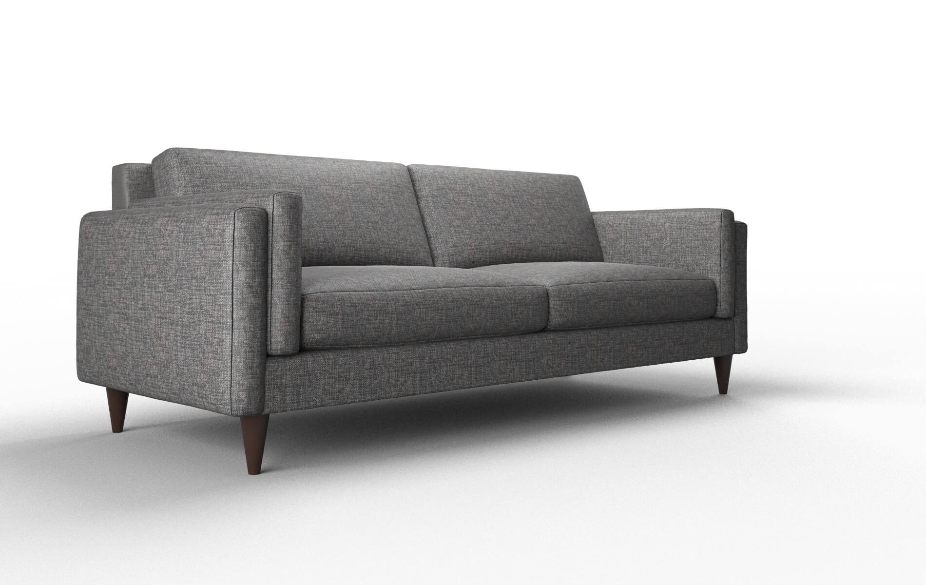 Helsinki Insight Charcoal Sofa espresso legs 2