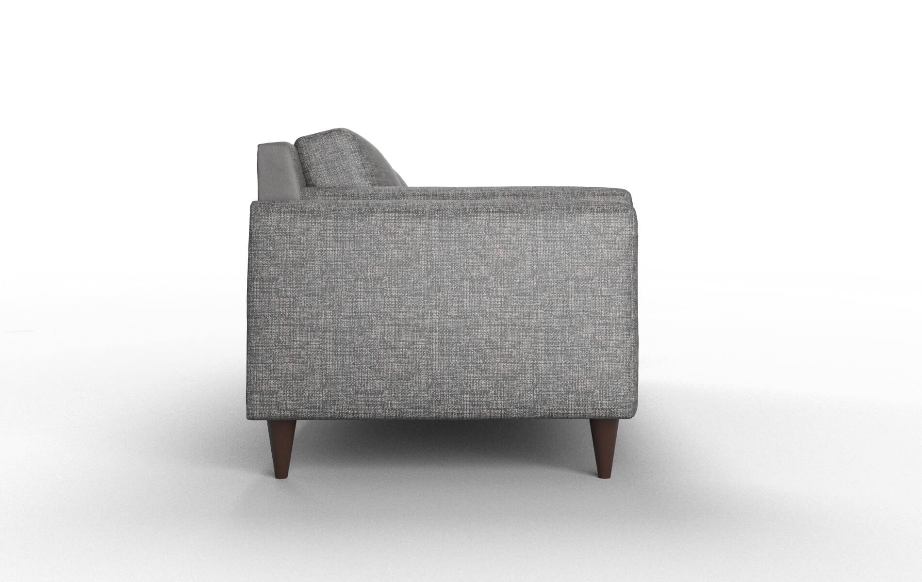 Helsinki Insight Charcoal Sofa espresso legs 3